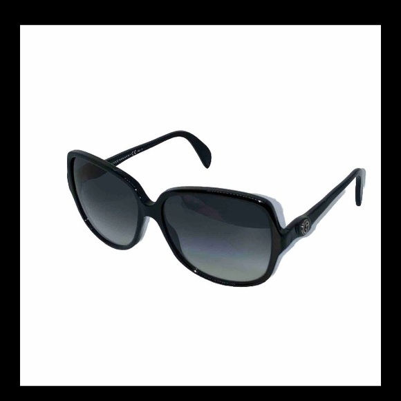 Giorgio Armani 756/s Authentic Oversized Sunglasses Black Grey Women’s Square - Picture 2 of 12